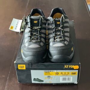 Men's Black and Gray Streamline CT Caterpilla Shoes